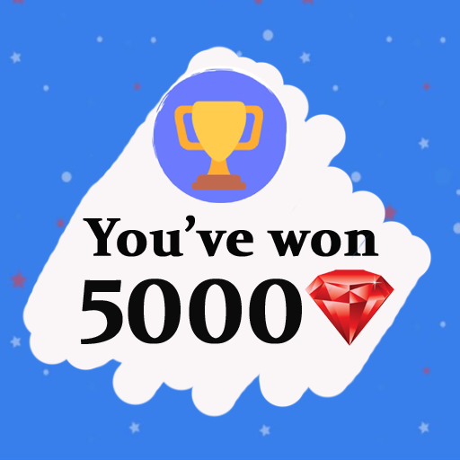 Scratch and win diamond for fire icon