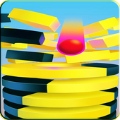 stack ball jump &amp; fall down icon