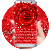 Red Rose Diamond-toetsenbord icon