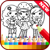 Drawing app - Strawberry Girls icon