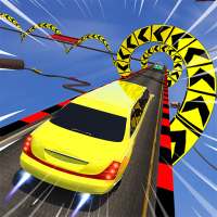 Fast Car Racing Stunt Master: Limo Downhill Action