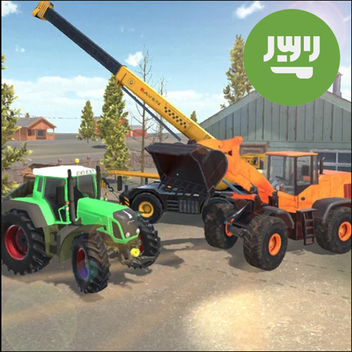 حفارة رافعة شوكية Jcb رفع العالم أيقونة