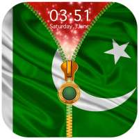 Pakistan Flag Zipper Lock Screen on 9Apps