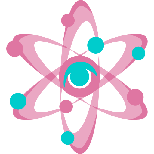 Intuition training. Particles of intuition icon