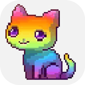 Cat Pixel Art - Cat Color By Number icon
