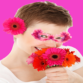 Flowers Face Swap Snap icon