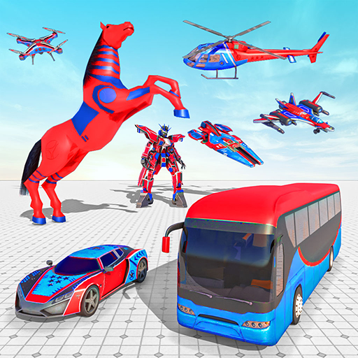 horse robot car transform game icon