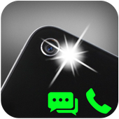 Mobile Flash Light on call أيقونة