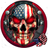 3D American Dj Skull Theme icon