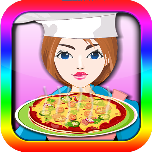 Hot bacon pizza icon