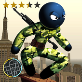 Stickman US Army Stickman Rope Hero counter icon