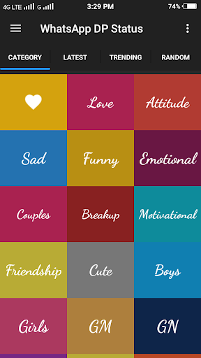 DP and Status for WhatsApp 2018 screenshot 1