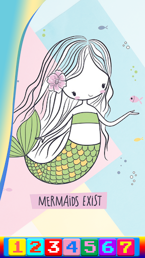 Paint by Number For Mermaid Character Free screenshot 6