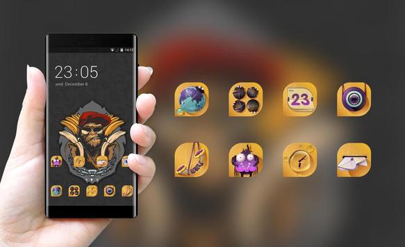 HIP POP Launcher Funny Monkey Theme screenshot 4