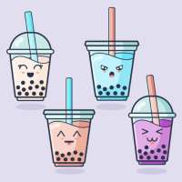 Kawaii Bubble Tea Wallpaper