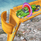 Army Grand Mega Ramp Car Racing Stunt Construction icon