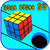 color hole-space 3D icon
