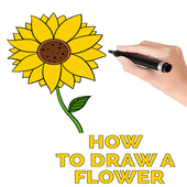 How To Draw Flower icon