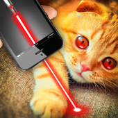 Real laser for cat joke icon