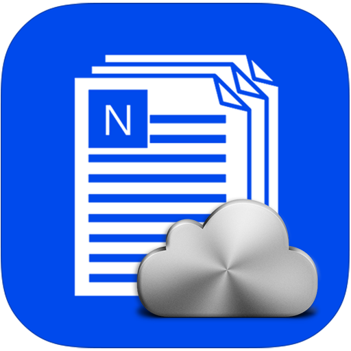 Notepad and Notes with cloud sync icon