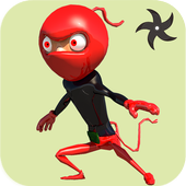 ستيكمان النينجا المحارب أيقونة