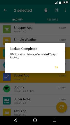 APK Backup & App Recovery screenshot 2