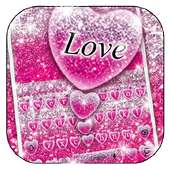 Pink Glitter Love Heart