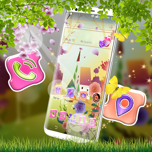 Cute Cartoon Launcher Theme icon