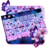purple Sakura blossom Keyboard on 9Apps