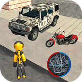 Stickman Rope Hero Vice Miami Crime Simulator icon