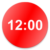 Circle Digital Clock Widget icon