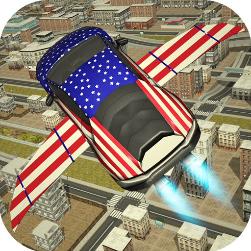 Free Flying Racing Car Driving icon