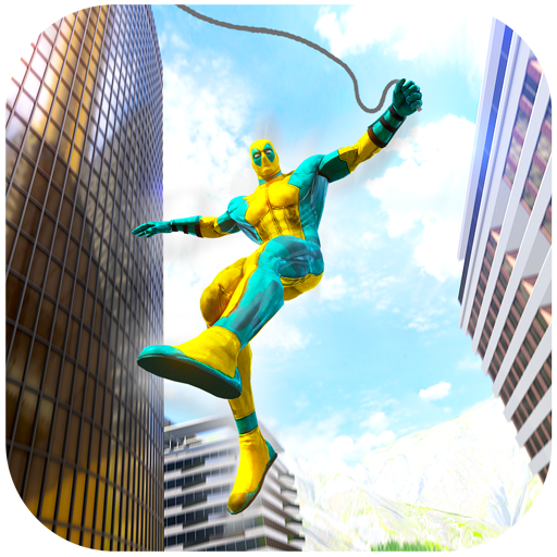 Flying Rope Hero Crime Game: Miami Crime Simulator icon