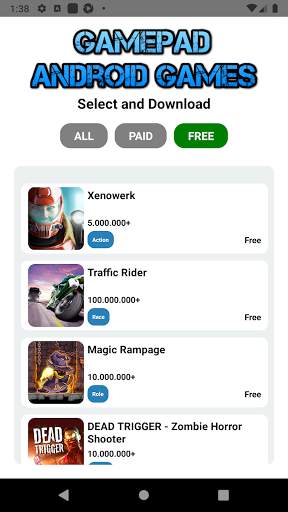 Gamepad Android Games Links screenshot 3