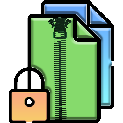 Zip file with password - zip unzip rar opener icon