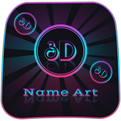 3D Name Art icon