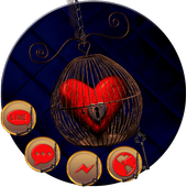 golden clock love theme luxurious wallpaper icon