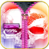 Skull Zipper Lock Screen icon