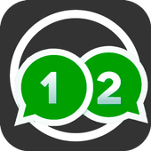 2 account for whatsapp icon