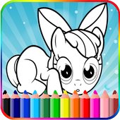 Coloring little Pony Princess icon