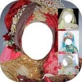 Indonesian Desinger Hijab Wedding Dress Frames on 9Apps