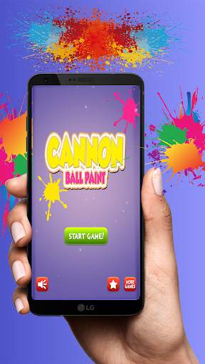 Cannon Ball Paint Game screenshot 1