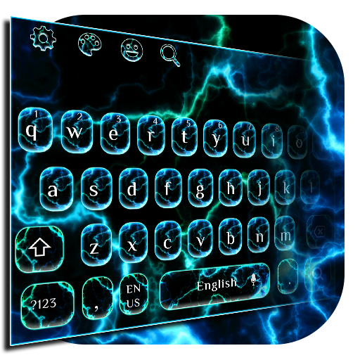 Neon Thunder Dark Keyboard icon