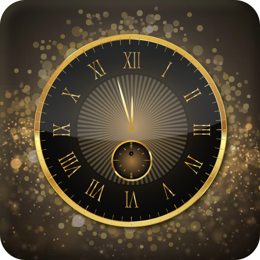 Gold Clock : Analog Clock Live icon