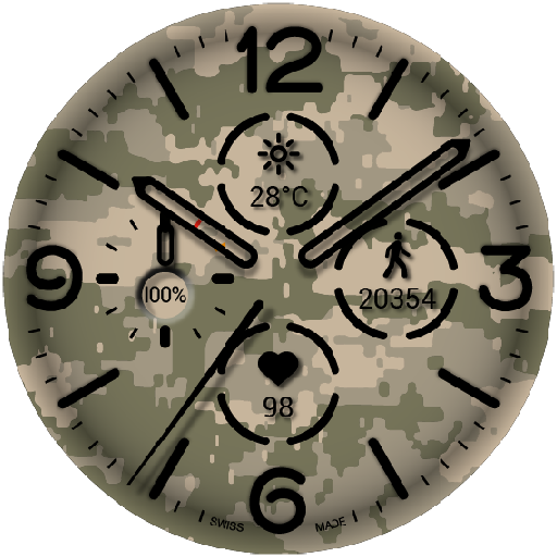 Officer Army Watch Face أيقونة