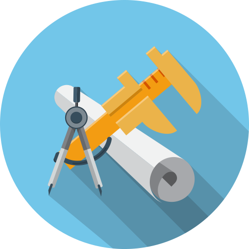 rectangular footing design icon