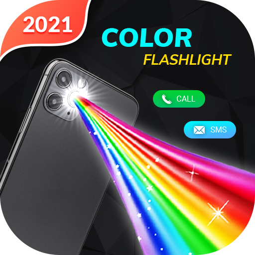 Color Flashlight : Flash On Call &amp; sms Alert आइकन