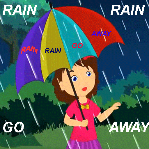 Rain Rain Go Away Kids Poem icon