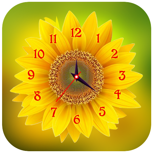 Sunflower Clock Live Wallpaper icon