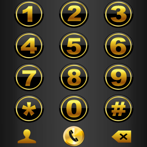 THEME DARK GOLD FOR EXDIALER icon